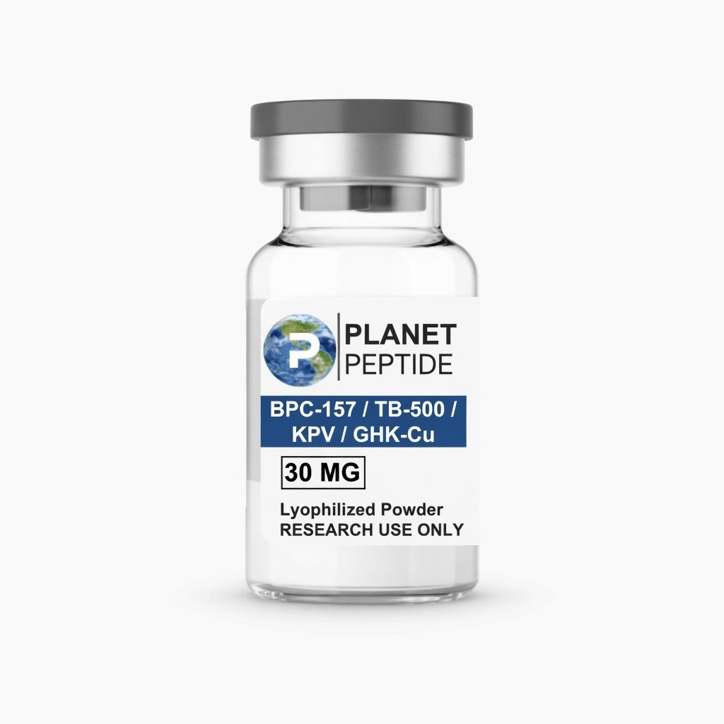 C6RJh.jpg Planet Peptide BPC-157 / TB-500 / KPV / GHK-Cu 10/10/10/50