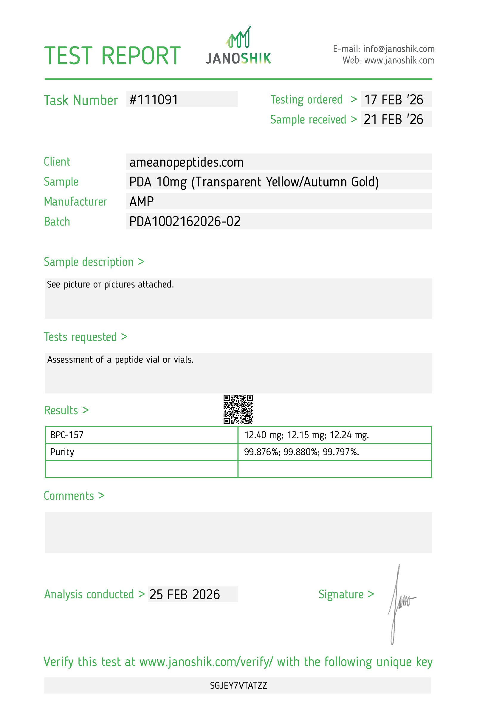 Ameano Peptides Pda Peptide 10mg - Image 2